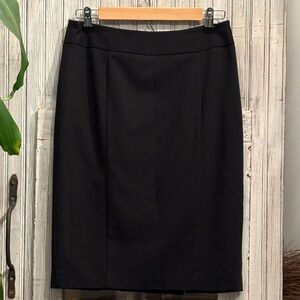 INC International Concepts Classic Black Pencil Skirt Size 6 EUC